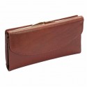 Mundi Burgundy Marbled Leather Assistant Wallet