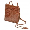 Mundi Brown Crossbody Designer Dasher Croco