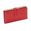 Mundi Red Rio Tab Clutch Red Checkbook Wallet