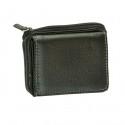 Mundi Black Small Coin Tri Fold Wallet