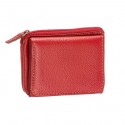 Mundi Red Small Coin Tri Fold Wallet