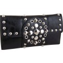 Black Tri-Fold Rocker Wallet