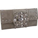 Grey Tri-Fold Rocker Wallet