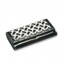 Black and White Weave Classic Wallet
