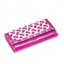 Purple and White Weave Classic Wallet