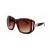 Quay 1403 Brown Torteshell Square Sunglasses w/ Cut Out Temple