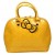 Hello Kitty Yellow Embossed Handbag