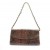 Brown Adina Snake Evening Bag Clutch Chain Strap Purse