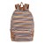 J. Carrot Multicolor Striped Fleece Backpack Bag