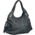Kooba Slate Blue Linea V 100% Vegan Hinged Hobo Handbag