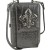 Silver Mini Fleur De Lis Crystal Purse Wallet