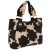 Big Buddha Black Hibiscus Tote Handbag