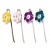 4 Assorted Flower Crystal Bookmarks