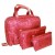Kenneth Cole Reaction Red Logo 3 Piece Cosmetic Case Set