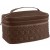 Lug Life Chocolate Brown Two-Step Travel Cosmetic Case Bag