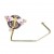 Purple Dragonfly Crystal Gold Purse Hook