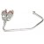 Silver Crystal Flip Flop Purse Hook