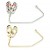 2 Crystal Flip Flop Purse Hooks: Gold & Silver