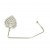 Crystal Heart Purse Hook
