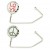 2 Crystal LOVE & Peace Crystal Purse Hooks