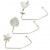 60 Crystal Purse Hooks (Martini, Star, Heart)