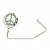 Crystal Peace Sign Classic Purse Hook