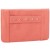 BCBGeneration Sherbert Pink Quinn Studded Front Strap Clutch Handbag