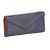Mundi Purple Envelope Wallet With Orange Stitching & Lining