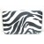 Zebra Pattern Flat Opera Wallet w/Matching Checkbook Holder