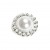 White Pearl Glasses Hook Brooch