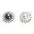 2 Pearl Glasses Hook Brooches: White & Black