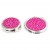 Hot Pink Crystal Mirror Pill Box Gift Set