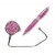 Pink Crystal Pen & Mirror Purse Hook Gift Pack