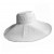 Scala White Cotton Big Brim Shapeable Hat