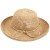 Scala Natural Crocheted Raffia Hat w/ Drawstring Trim