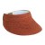 Scala Rust Straw Braid Sun Visor