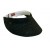 Scala Black Straw Braid Sun Visor