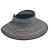 Scala Black Sewn Braid Large Brim Roll-Up Sun Visor