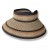 San Diego Hat Company Mixed Brown Stripe Ultrabraid Visor