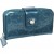 Hello Kitty Teal Embossed Zipper Wallet