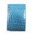 Blue Alligator Croc Print Passport Cover Holder