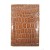 Beige Alligator Croc Print Passport Cover Holder