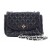 Black Quilted Crossbody W/ Metal Chain Strap