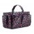 Hot Pink Heart on Black Satin Feel Purse Organizer