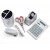 6 Piece Clear Crystal Office Supply Set: Pen Holder, Scissors, Calculator, Pen, Tape Dispenser & Stapler