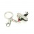 Crystal Airplane Keychain