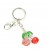 Red Cherry Crystal Keychain