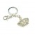 Clear Crystal Crown Keychain