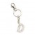 Crystal Letter D Keychain