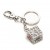 Clear Crystal Dice Keychain